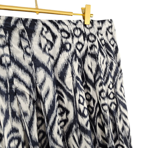 Jones New York Signature Lined Blue And White A-line Skirt Womens Size 14 - Picture 3 of 8